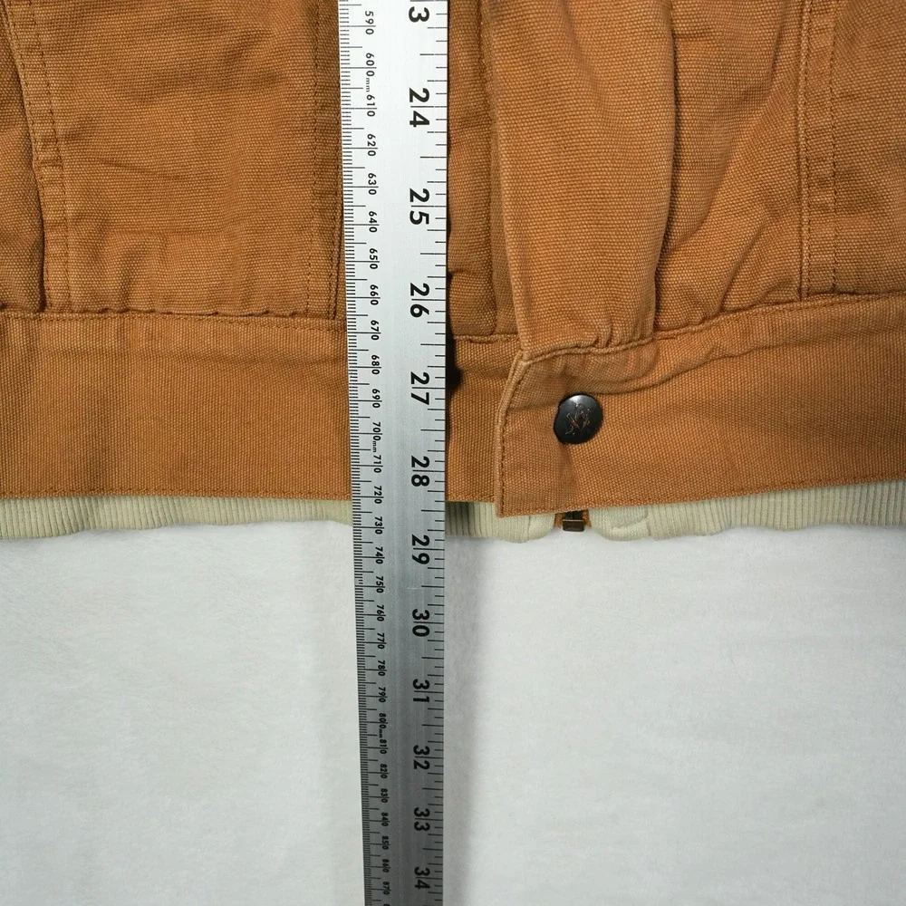 Vans x Anthony Van Engelen Hooded Barne Work Jacket Tan Mens Large AV78 Full Zip - Picture 9 of 11